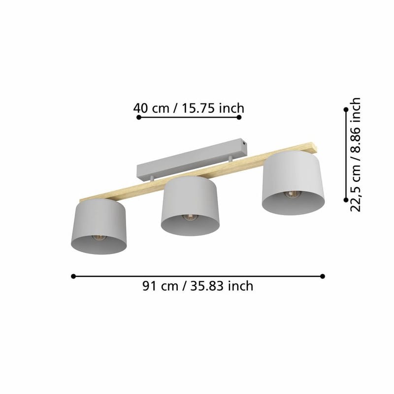 Taklampa Mariel - 19 cm - Belysning - Lampor & belysning inomhus - Taklampa & takbelysning - Takplafond