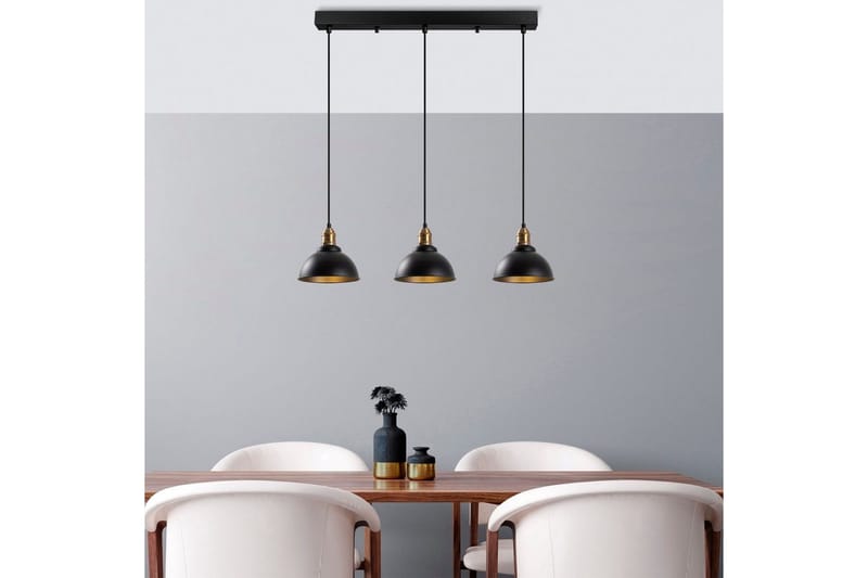 Taklampa Masatsune Tre Svart / Antik - Svart / Antik - Belysning - Lampor & belysning inomhus - Taklampa & takbelysning - Kökslampa & taklampa kök