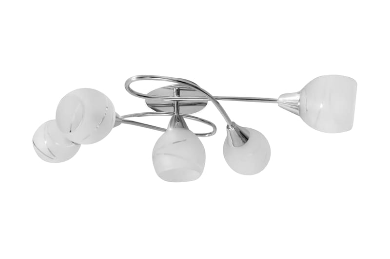 Taklampa med ovala glaskupor för 5 E14-lampor - Hall lampa - Taklampa & takbelysning - Fönsterlampa - Pendellampa & hänglampa - Kökslampa & taklampa kök - Taklampa vardagsrum - Fönsterlampa hängande - Taklampa sovrum
