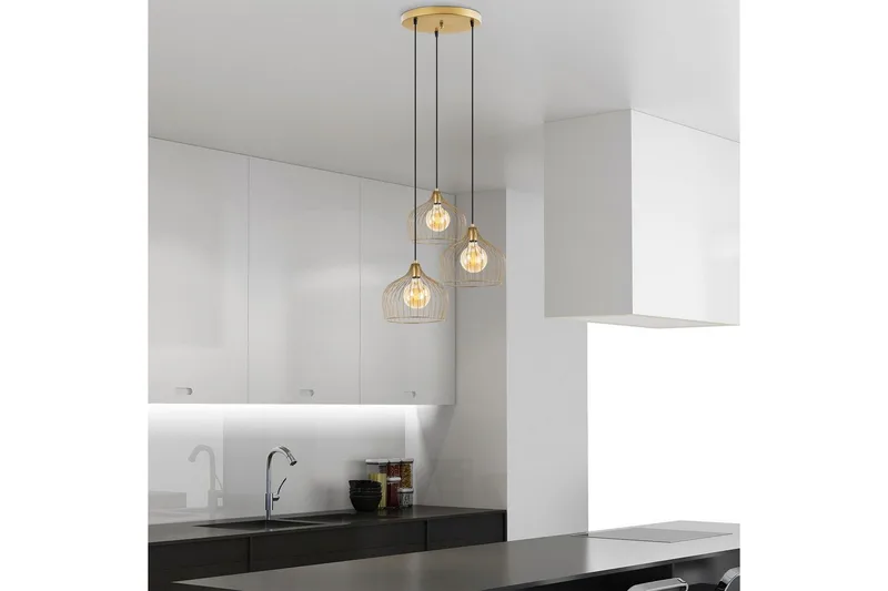 Taklampa Meron Shiny Gold Circle - Guld - Belysning - Lampor & belysning inomhus - Taklampa & takbelysning - Kökslampa & taklampa kök