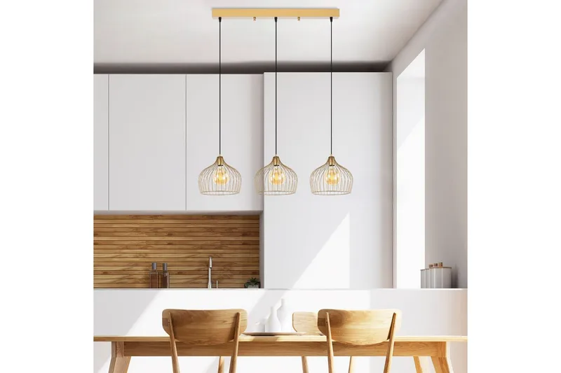 Taklampa Meron Shiny Gold Horizontal - Guld - Belysning - Lampor & belysning inomhus - Taklampa & takbelysning - Kökslampa & taklampa kök