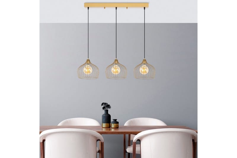 Taklampa Meron Shiny Gold Horizontal - Guld - Belysning - Lampor & belysning inomhus - Taklampa & takbelysning - Kökslampa & taklampa kök