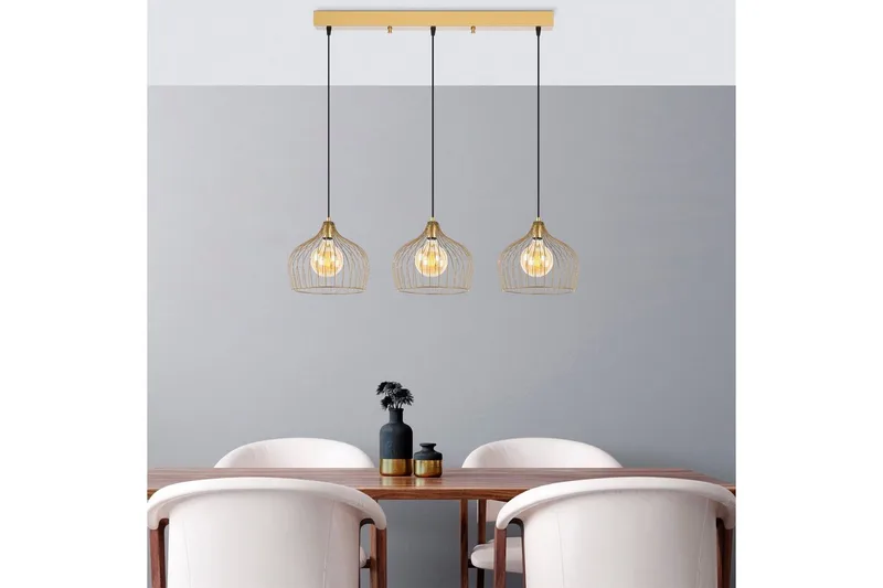 Taklampa Meron Shiny Gold Horizontal - Guld - Belysning - Lampor & belysning inomhus - Taklampa & takbelysning - Kökslampa & taklampa kök