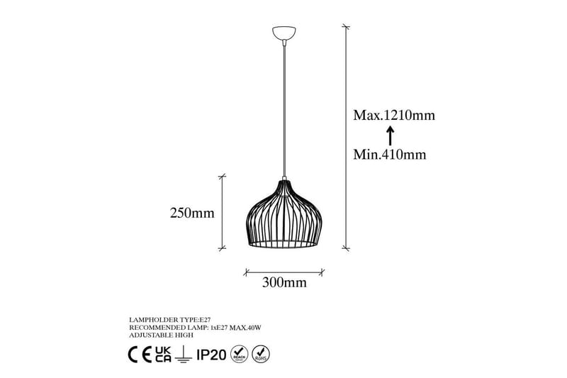Taklampa Meron Shiny One Gold - Guld - Belysning - Lampor & belysning inomhus - Taklampa & takbelysning - Kökslampa & taklampa kök
