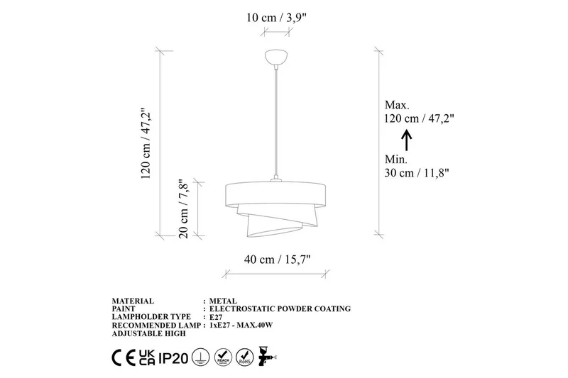 Taklampa Miwako Svart - Svart - Belysning - Lampor & belysning inomhus - Taklampa & takbelysning - Kökslampa & taklampa kök