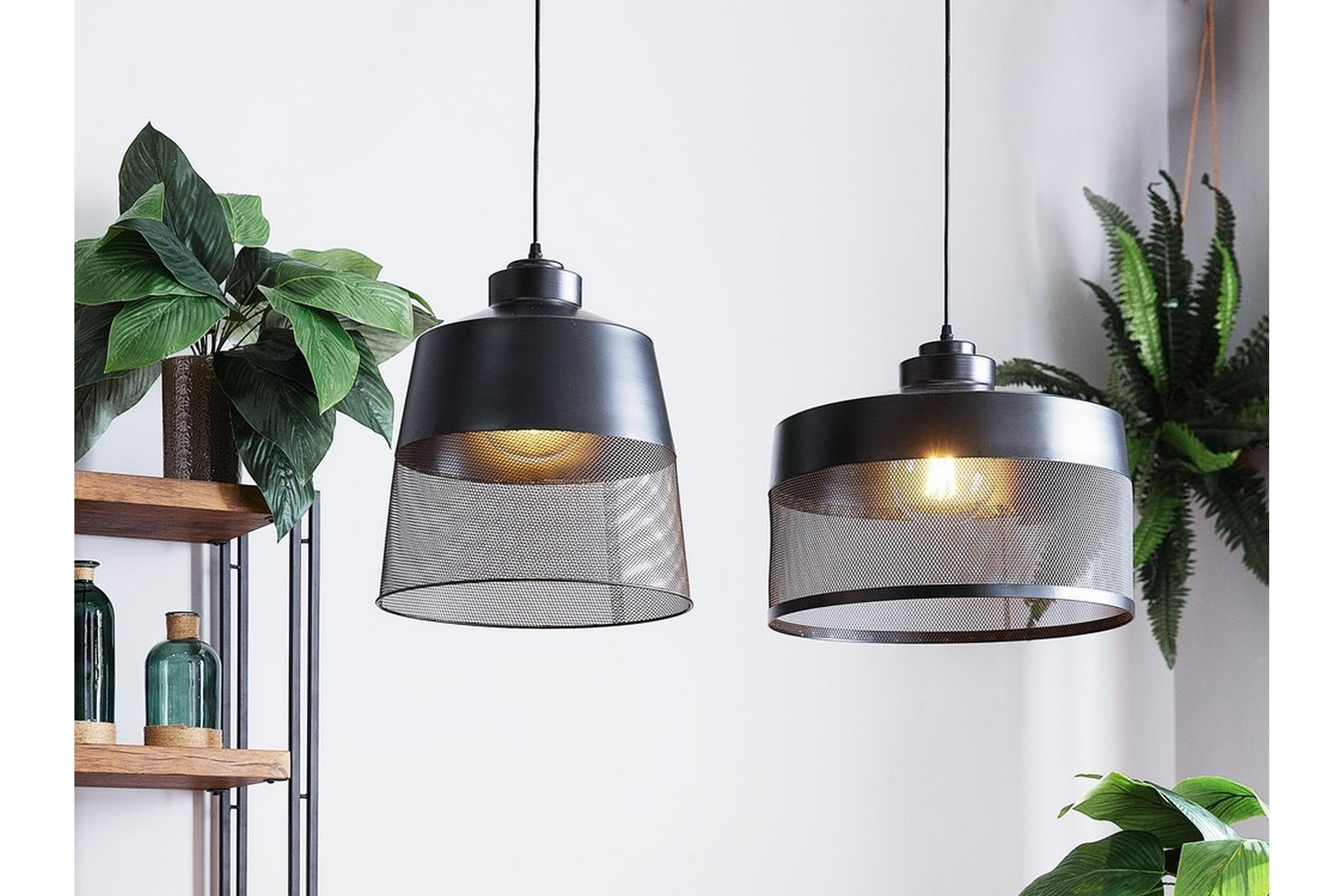 Taklampa Muga 33 cm Svart