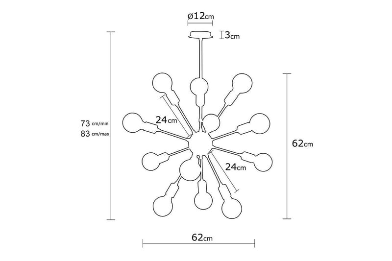 Taklampa Ostrell Svart - Svart - Belysning - Lampor & belysning inomhus - Taklampa & takbelysning - Kökslampa & taklampa kök