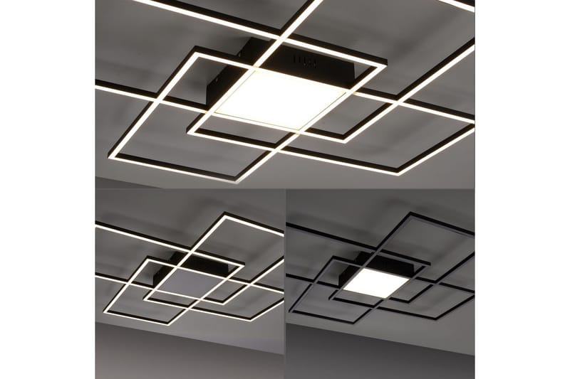 Taklampa Q-Asmin - 80x6x80 cm - Belysning - Lampor & belysning inomhus - Taklampa & takbelysning - Takplafond