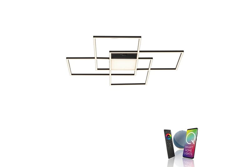 Taklampa Q-Asmin - 80x6x80 cm - Belysning - Lampor & belysning inomhus - Taklampa & takbelysning - Takplafond