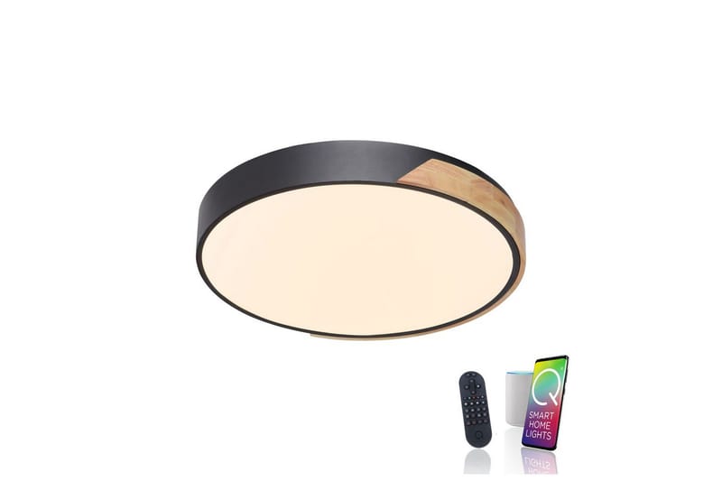 Taklampa Q-Bila - 52x7x51 cm - Belysning - Lampor & belysning inomhus - Taklampa & takbelysning - Takplafond