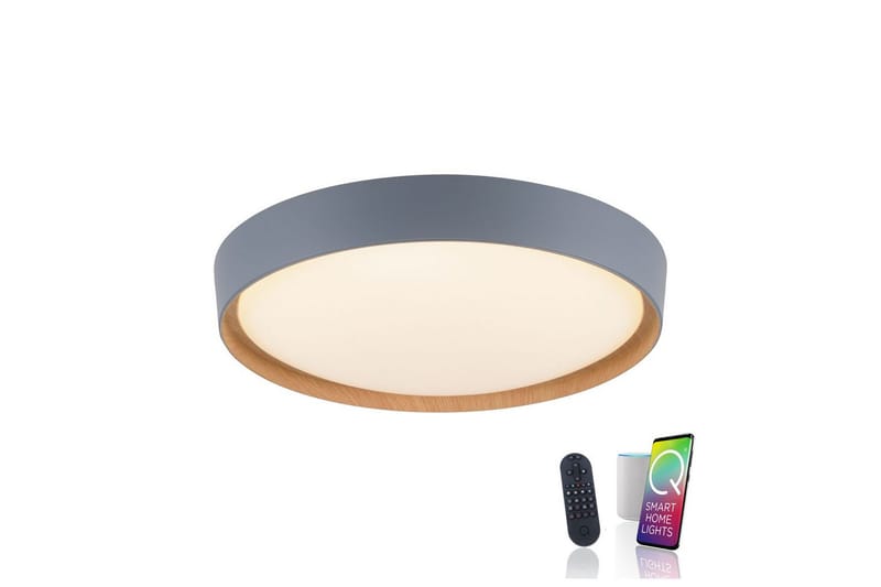 Taklampa Q-Emilia - 50x12x50 cm - Belysning - Lampor & belysning inomhus - Taklampa & takbelysning - Takplafond