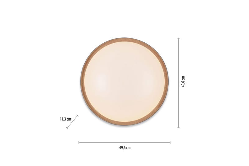 Taklampa Q-Emilia - 50x12x50 cm - Belysning - Lampor & belysning inomhus - Taklampa & takbelysning - Takplafond