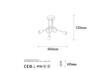 Taklampa Ranju Svart / Antik Treuttag - Treuttag - Belysning - Lampor & belysning inomhus - Taklampa & takbelysning - Kökslampa & taklampa kök