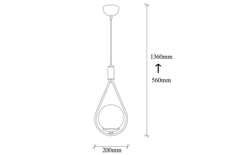 Taklampa Ranpal Enkel Svart - Svart - Belysning - Lampor & belysning inomhus - Taklampa & takbelysning - Kökslampa & taklampa kök