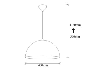 Taklampa Rantesh Vit - 40 x 40 cm - Belysning - Lampor & belysning inomhus - Taklampa & takbelysning - Kökslampa & taklampa kök