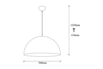 Taklampa Rantesh Vit - 50 x 50 cm - Belysning - Lampor & belysning inomhus - Taklampa & takbelysning - Kökslampa & taklampa kök