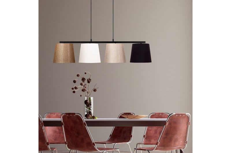 Taklampa Rithmere Svart / Rany / Vit / Beige - Beige/Guld/Svart/Vitfärgat trä - Belysning - Lampor & belysning inomhus - Taklampa & takbelysning - Kökslampa & taklampa kök