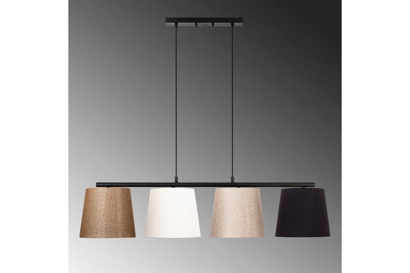 Taklampa Rithmere Svart / Rany / Vit / Beige - Beige/Guld/Svart/Vitfärgat trä - Belysning - Lampor & belysning inomhus - Taklampa & takbelysning - Kökslampa & taklampa kök