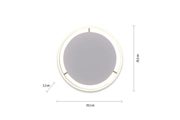Taklampa Ritus - 39,3x5,3x39,3 cm, Matt mässing - Belysning - Lampor & belysning inomhus - Taklampa & takbelysning - Takplafond