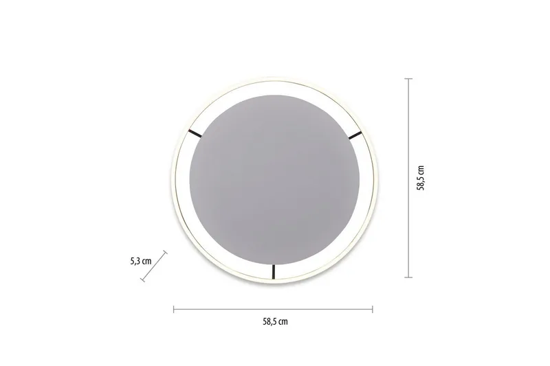 Taklampa Ritus - 58,5x5,3x58,5 cm, Antracit - Belysning - Lampor & belysning inomhus - Taklampa & takbelysning - Takplafond
