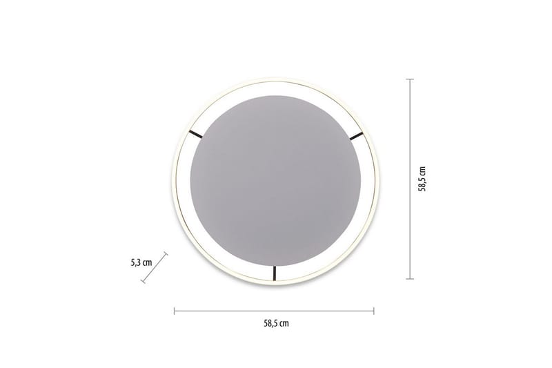Taklampa Ritus - 58,5x5,3x58,5 cm, Antracit - Belysning - Lampor & belysning inomhus - Taklampa & takbelysning - Takplafond
