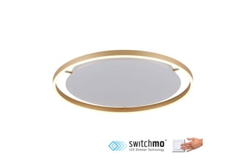 Taklampa Ritus - 58,5x5,3x58,5 cm, Matt mässing - Belysning - Lampor & belysning inomhus - Taklampa & takbelysning - Takplafond