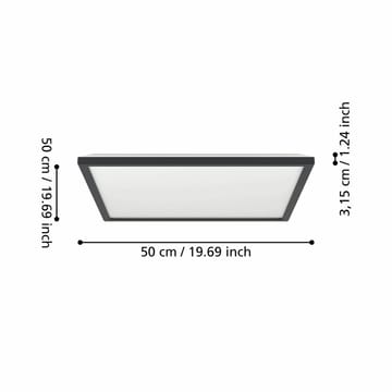 Taklampa Rovito Svart - 50 cm - Belysning - Lampor & belysning inomhus - Taklampa & takbelysning - Takplafond