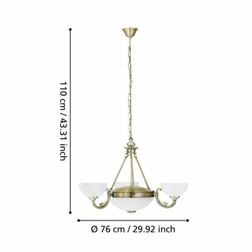 Taklampa Savoy med 3 Lampor - 74 cm - Belysning - Lampor & belysning inomhus - Taklampa & takbelysning - Kökslampa & taklampa kök