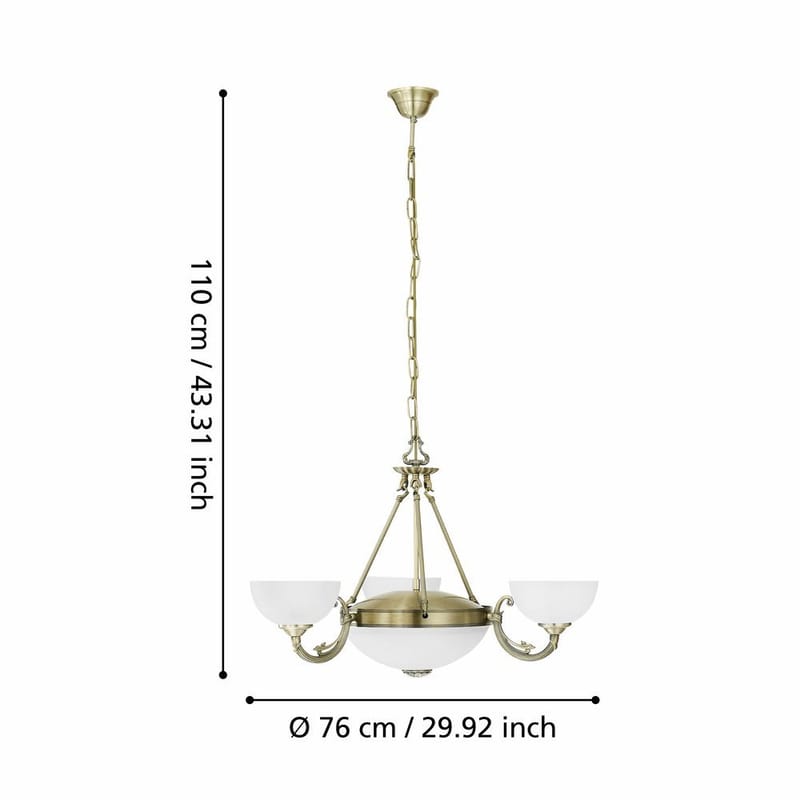 Taklampa Savoy med 3 Lampor - 74 cm - Belysning - Lampor & belysning inomhus - Taklampa & takbelysning - Kökslampa & taklampa kök