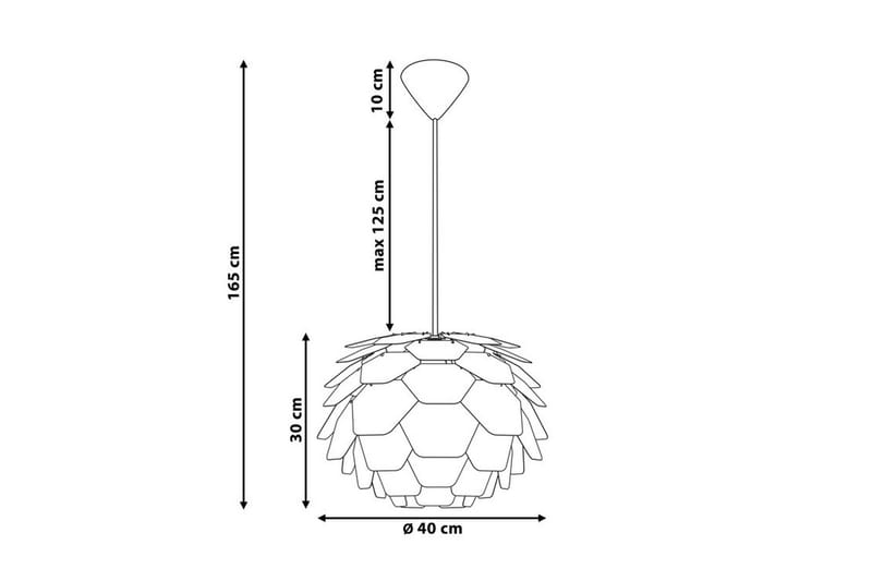 Taklampa Segre 40 cm - Blå - Taklampa sovrum - Kökslampa & taklampa kök - Hall lampa - Fönsterlampa - Pendellampa & hänglampa - Taklampa vardagsrum - Fönsterlampa hängande - Taklampa & takbelysning