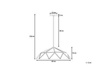 Taklampa Senia 45 cm - Rosa - Belysning - Lampor & belysning inomhus - Taklampa & takbelysning - Kökslampa & taklampa kök