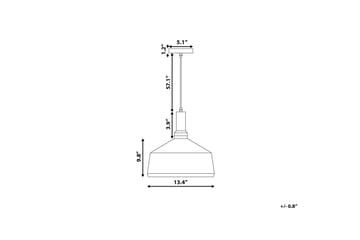 Taklampa Sepik 34 cm - Vit - Belysning - Lampor & belysning inomhus - Taklampa & takbelysning - Kökslampa & taklampa kök