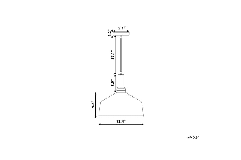 Taklampa Sepik 34 cm - Vit - Belysning - Lampor & belysning inomhus - Taklampa & takbelysning - Kökslampa & taklampa kök
