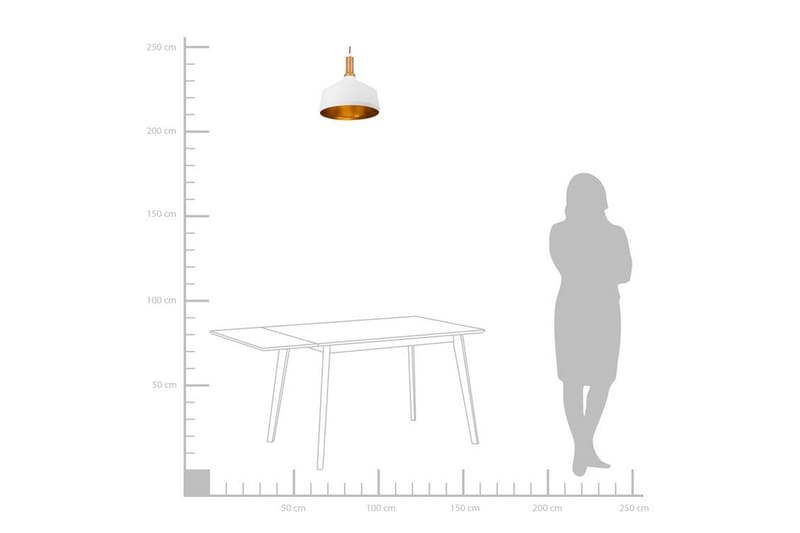 Taklampa Sepik 34 cm - Vit - Belysning - Lampor & belysning inomhus - Taklampa & takbelysning - Kökslampa & taklampa kök