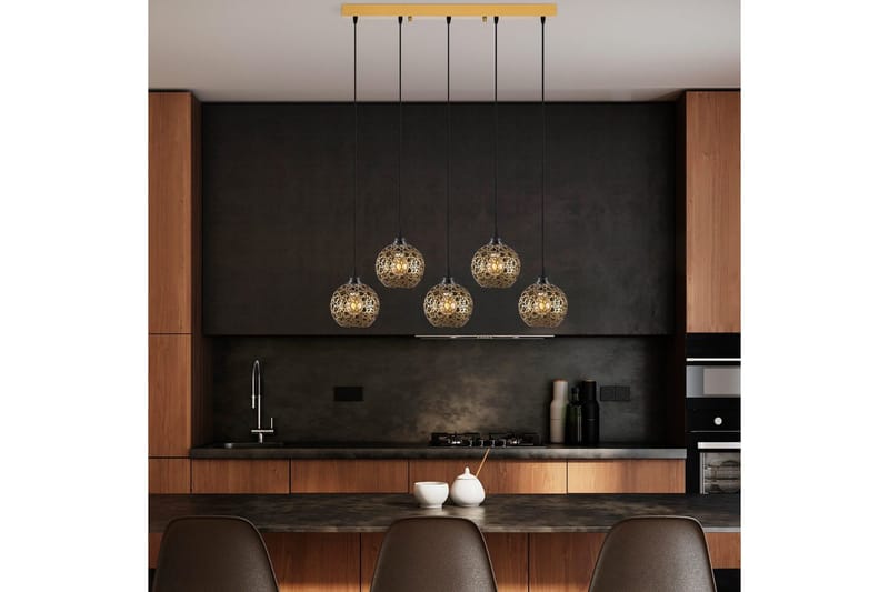 Taklampa Silen trippel guld - Guld - Belysning - Lampor & belysning inomhus - Taklampa & takbelysning - Kökslampa & taklampa kök