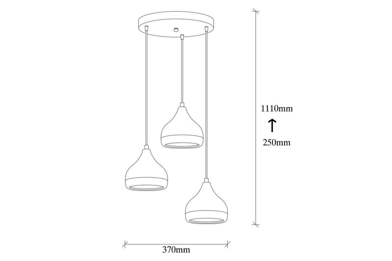 Taklampa Sood Koppar / Svart - Koppar / Svart - Belysning - Lampor & belysning inomhus - Taklampa & takbelysning - Kökslampa & taklampa kök