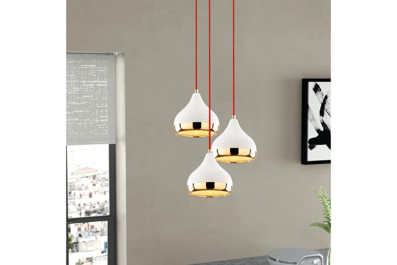 Taklampa Sood Vit / Röd / Rany - Vit / Röd / Rany - Belysning - Lampor & belysning inomhus - Taklampa & takbelysning - Kökslampa & taklampa kök