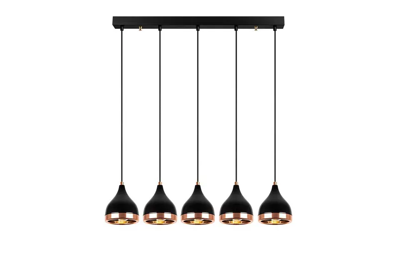 Taklampa Soodne Svart / Koppar, Koppar/Svart