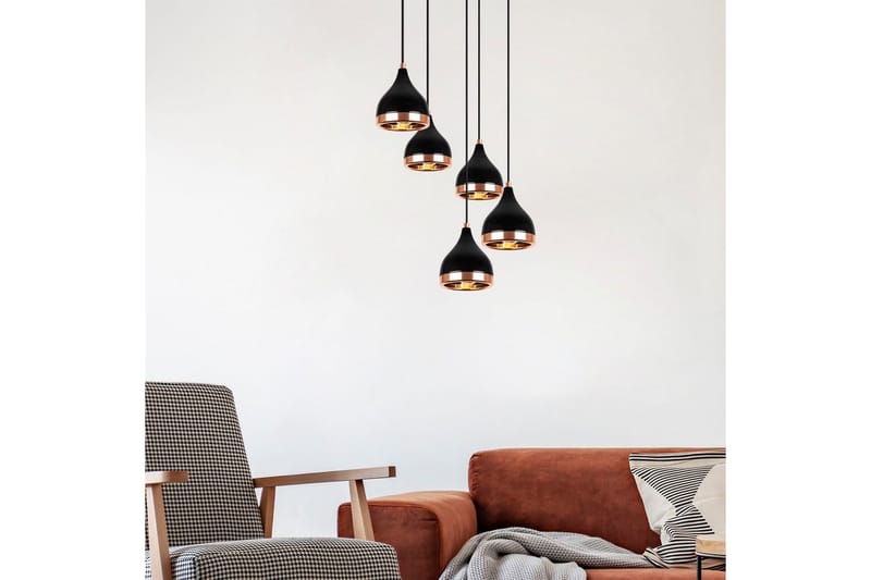 Taklampa Soodne Svart / Koppar - Koppar/Svart - Belysning - Lampor & belysning inomhus - Taklampa & takbelysning - Kökslampa & taklampa kök