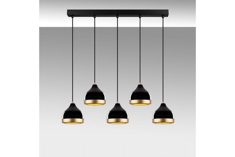 Taklampa Soodni Fem Horisontell Svart - Svart - Belysning - Lampor & belysning inomhus - Taklampa & takbelysning - Kökslampa & taklampa kök