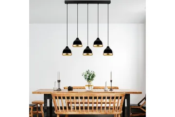 Taklampa Soodni Fem Horisontell Svart - Svart - Belysning - Lampor & belysning inomhus - Taklampa & takbelysning - Kökslampa & taklampa kök