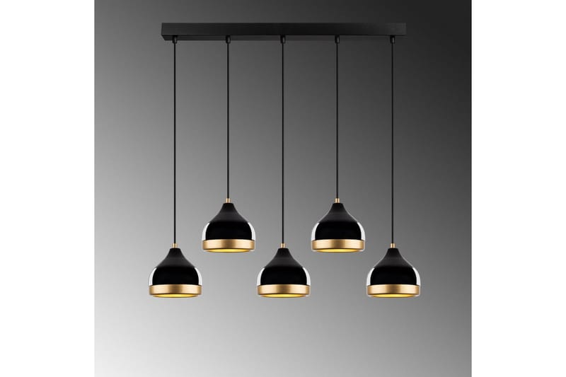 Taklampa Soodni Fem Horisontell Svart - Svart - Belysning - Lampor & belysning inomhus - Taklampa & takbelysning - Kökslampa & taklampa kök