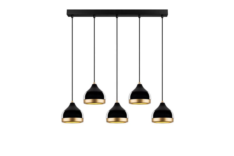 Taklampa Soodni Fem Horisontell Svart - Svart - Belysning - Lampor & belysning inomhus - Taklampa & takbelysning - Kökslampa & taklampa kök