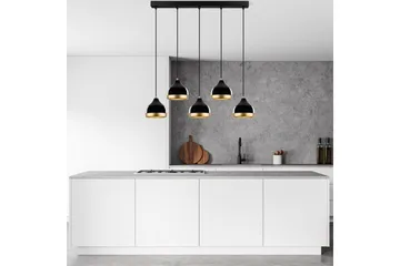 Taklampa Soodni Fem Horisontell Svart - Svart - Belysning - Lampor & belysning inomhus - Taklampa & takbelysning - Kökslampa & taklampa kök