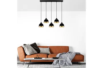 Taklampa Soodni Fem Horisontell Svart - Svart - Belysning - Lampor & belysning inomhus - Taklampa & takbelysning - Kökslampa & taklampa kök