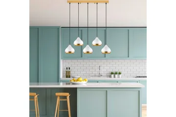 Taklampa Soodni Fem Horisontell Vit - Vit - Belysning - Lampor & belysning inomhus - Taklampa & takbelysning - Kökslampa & taklampa kök