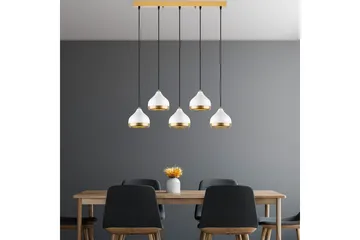 Taklampa Soodni Fem Horisontell Vit - Vit - Belysning - Lampor & belysning inomhus - Taklampa & takbelysning - Kökslampa & taklampa kök