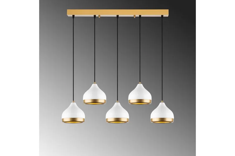 Taklampa Soodni Fem Horisontell Vit - Vit - Belysning - Lampor & belysning inomhus - Taklampa & takbelysning - Kökslampa & taklampa kök