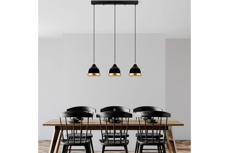 Taklampa Soodni Tre Horisont Svart - Svart - Belysning - Lampor & belysning inomhus - Taklampa & takbelysning - Kökslampa & taklampa kök