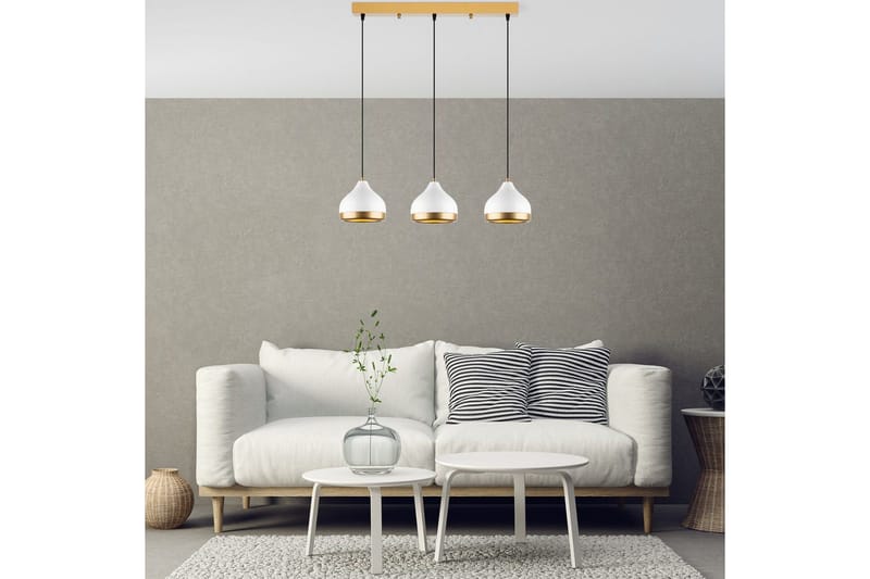 Taklampa Soodni Tre Horisont Vit - Vit - Belysning - Lampor & belysning inomhus - Taklampa & takbelysning - Kökslampa & taklampa kök